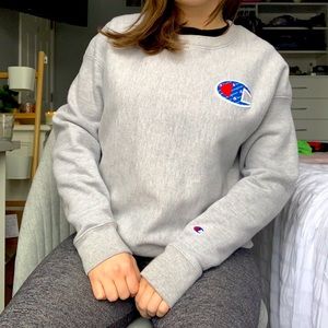 Champion Crewneck Sweatshirt Light Gray